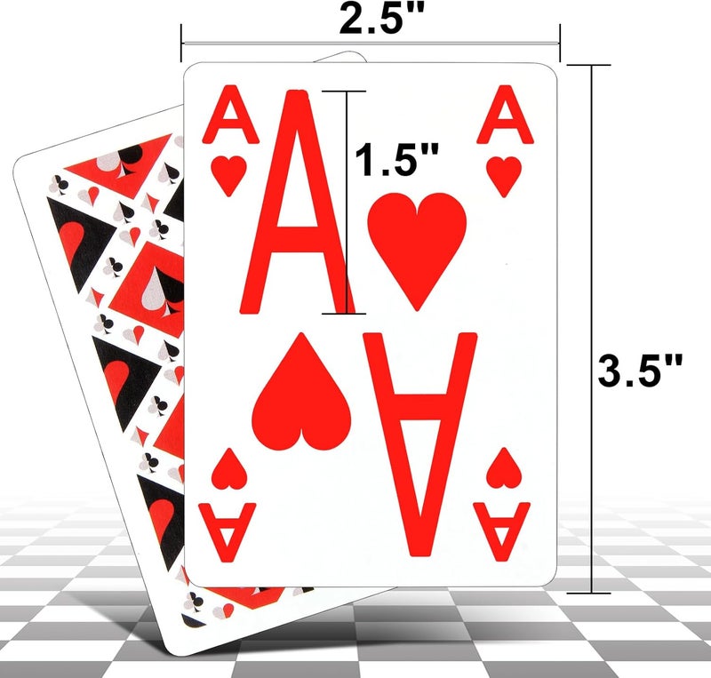 LYJXIAITY 2-Piece Elite Low Vision Playing Cards Set – Large Font, Easy-to-Read Playing Cards for Visually Impaired People - Image 2